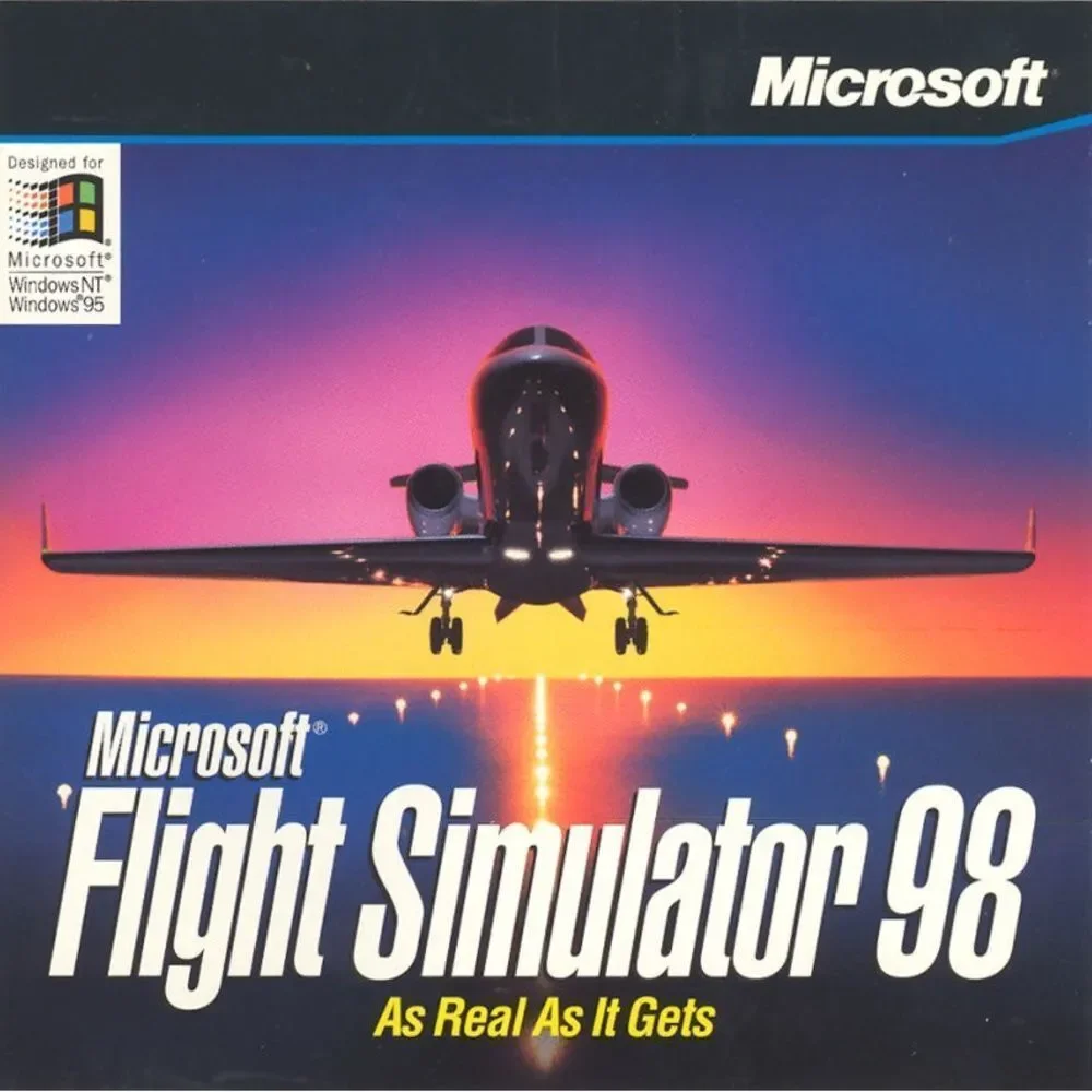 10/$25🦋 Microsoft Flight Simulator 98 with Pilot's Handbook